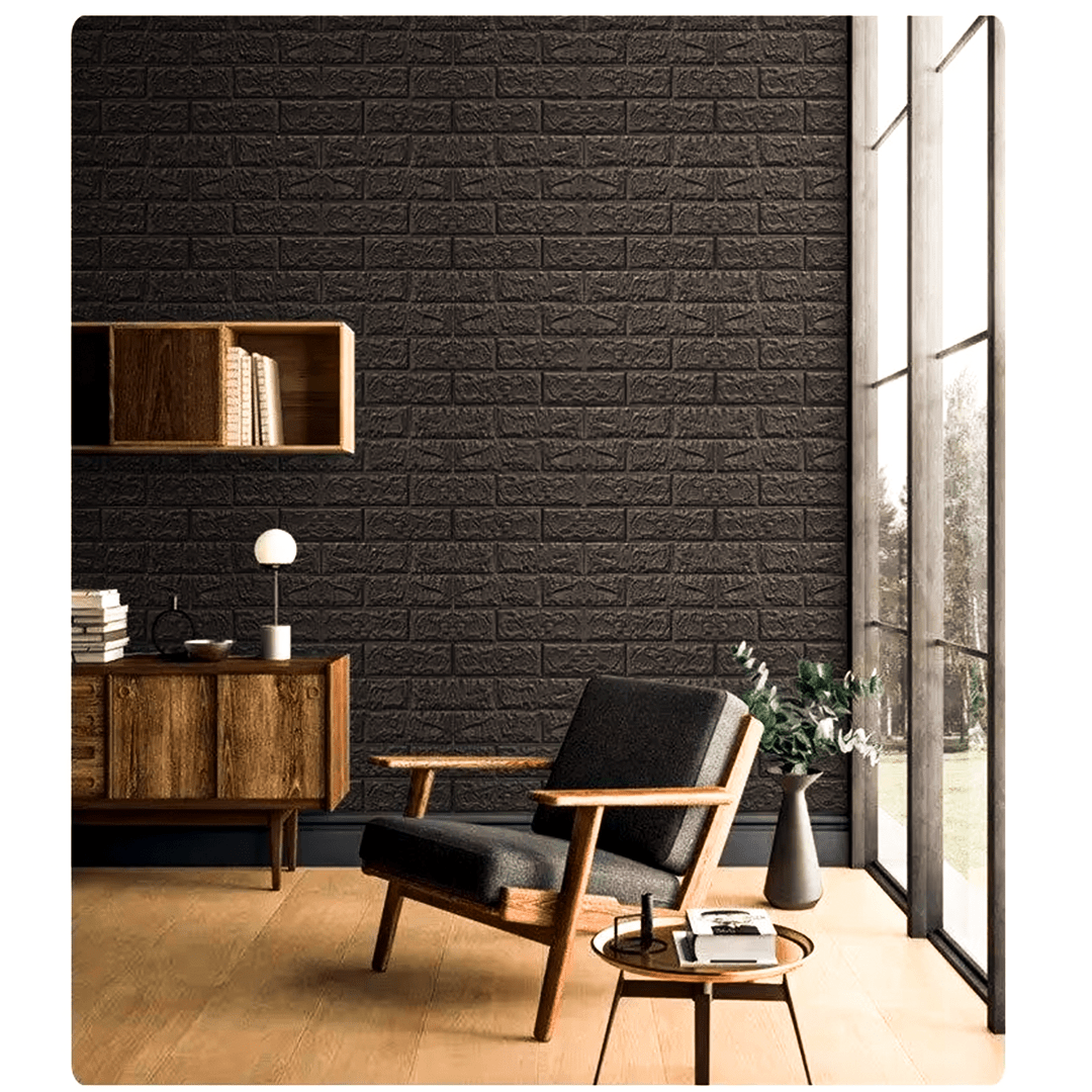 Adesivos de Parede 3D Efeito Tijolo – Feito Em Casa™ - Feito em Casa