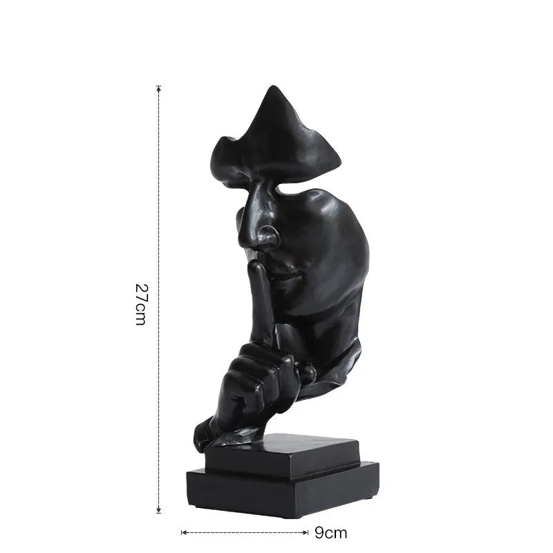 Estátua "Silence is Golden" - Feito Em Casa - Feito em Casa