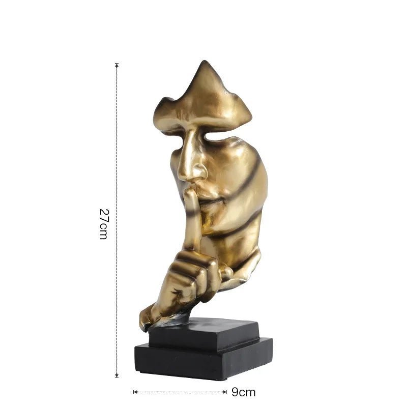 Estátua "Silence is Golden" - Feito Em Casa - Feito em Casa