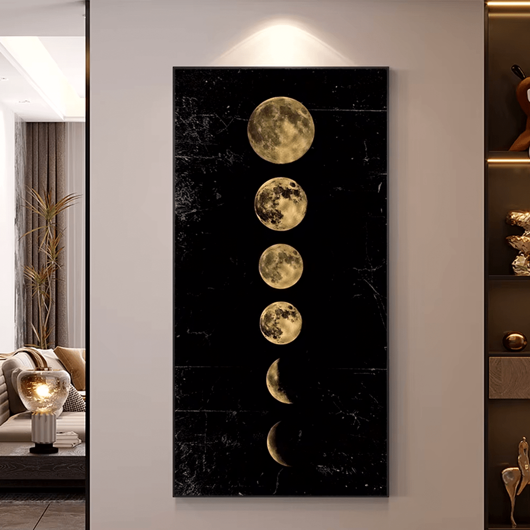 Tela Decorativa com Fases da Lua – Elegância e Misticismo para Sua Parede - Feito em Casa