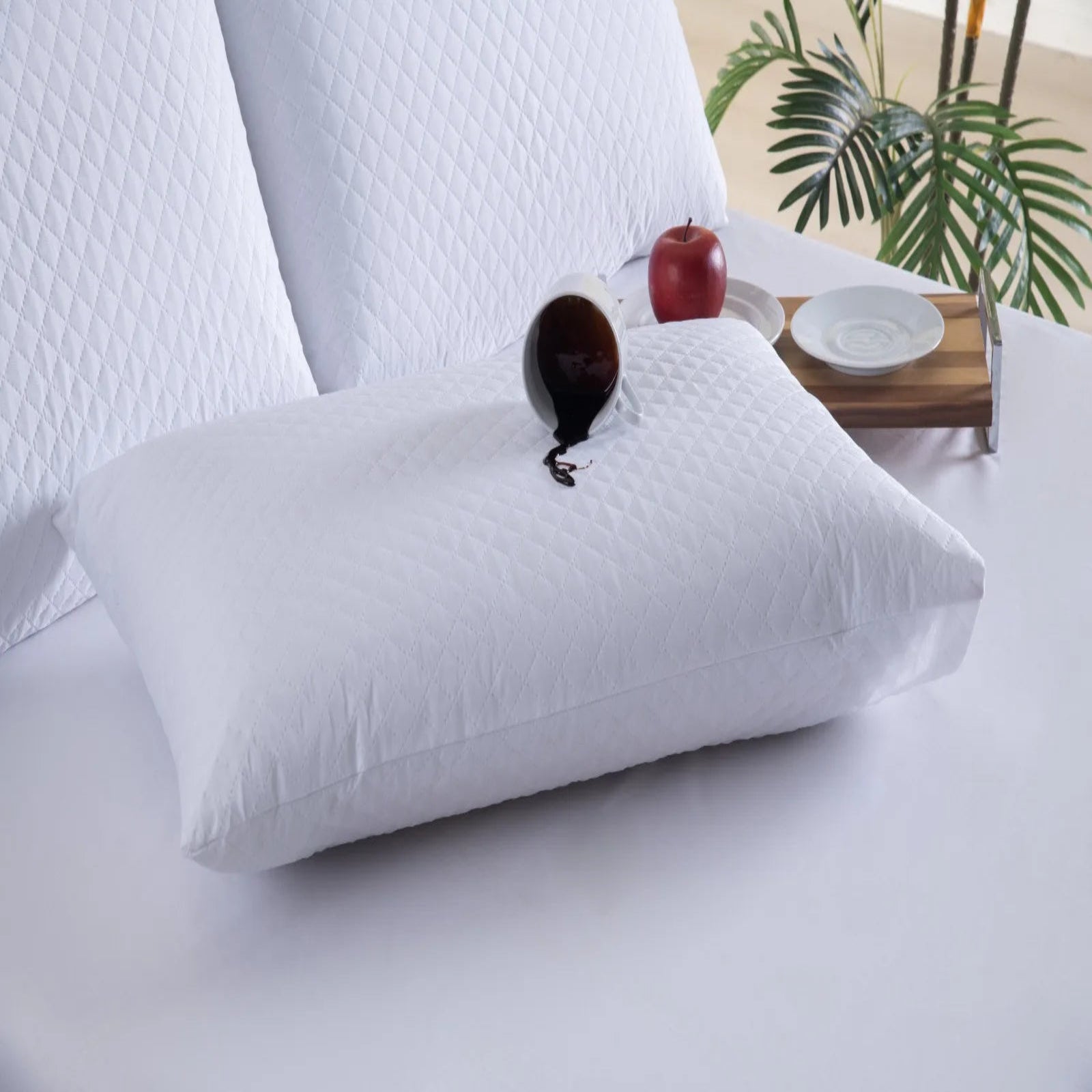Kit com 2 Capas Impermeáveis para Travesseiros - Feito Em Casa - Feito em Casa