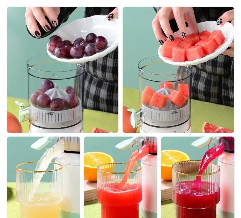 Máquina Portátil de Suco Recarregável - Feito Em Casa - Feito em Casa