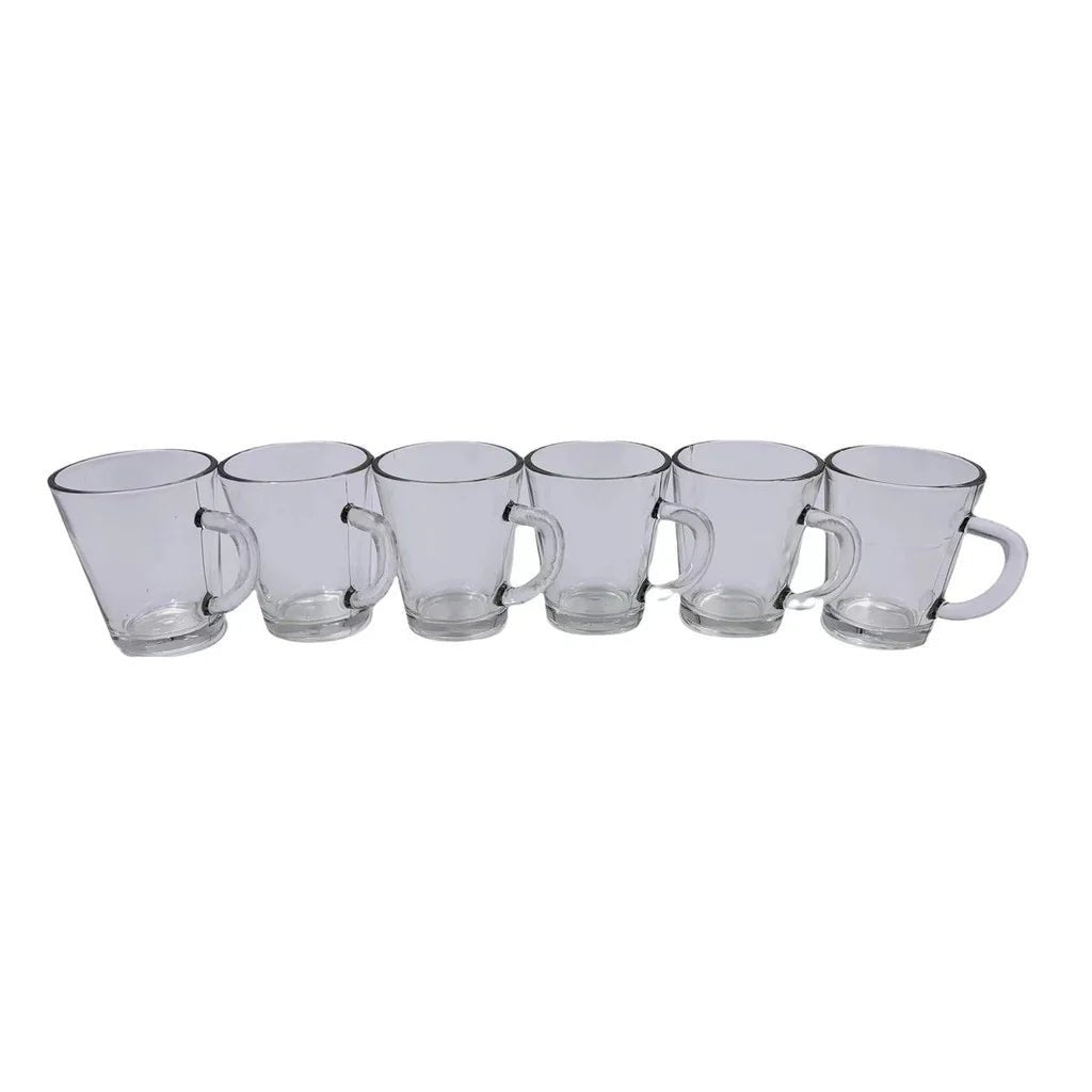Conjunto de 6 Xícaras de Vidro para Café e Chá - Feito Em Casa - Feito em Casa