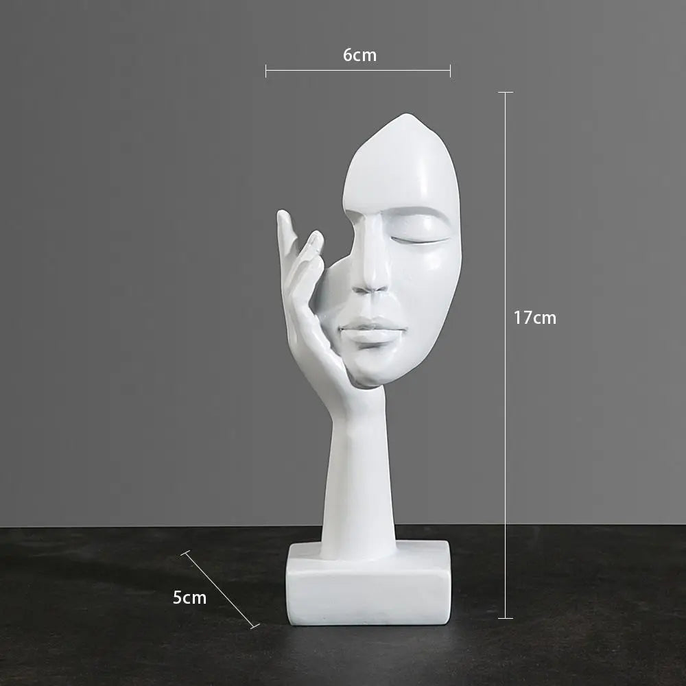 Estátua Abstrata de Resina - Feito Em Casa™