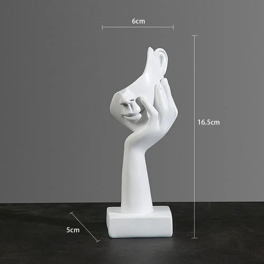 Estátua Abstrata de Resina - Feito Em Casa™