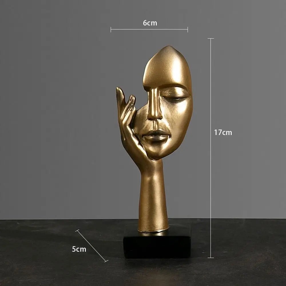 Estátua Abstrata de Resina - Feito Em Casa™ - Feito em Casa
