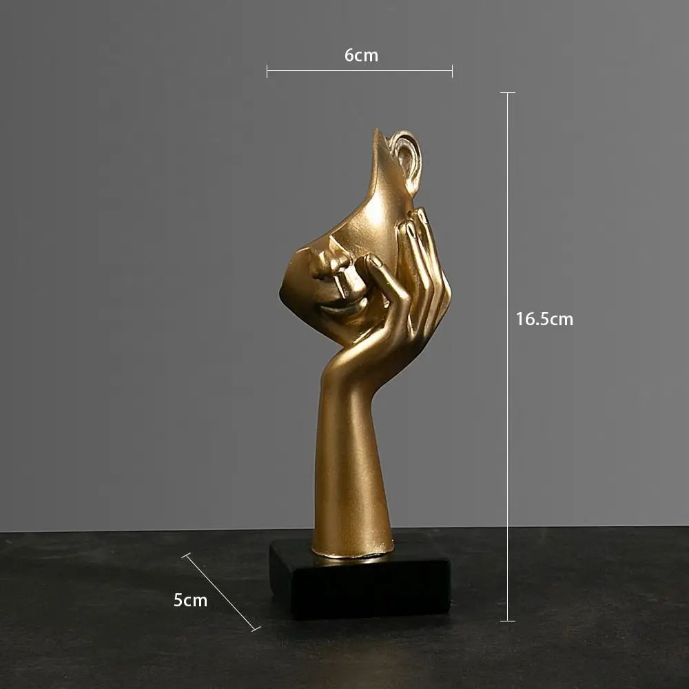 Estátua Abstrata de Resina - Feito Em Casa™